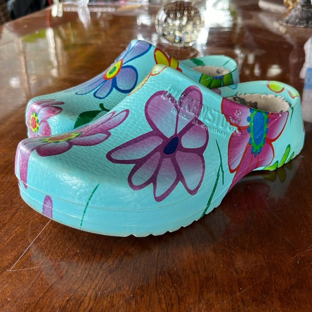 Flowered Birkenstock’s / Rubber / Size 38.5